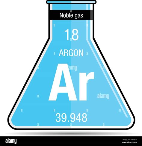 S Mbolo De Arg N En Matraz Qu Mico Elemento N Mero De La Tabla