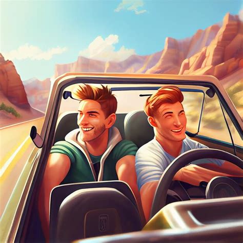 Premium Photo Illustration Of A Gay Couple Having Fun Gay