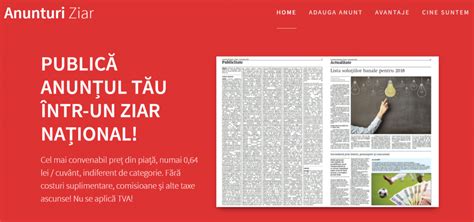 Anunturi Ziar Cea Mai Simpla Modalitate De A Publica Un Anunt • Buzz