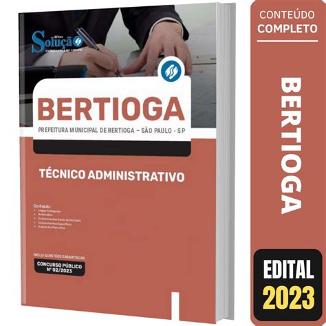 Apostila Concurso Bertioga Sp T Cnico Administrativo Solu O Cursos