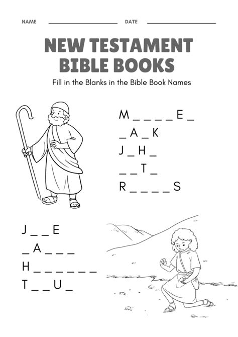 Free Printable Bible Worksheets For Youth