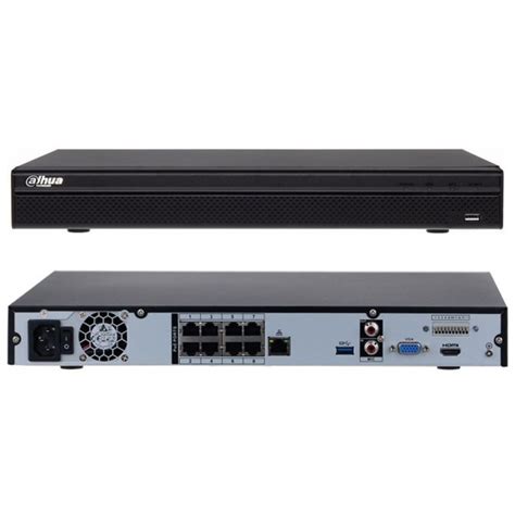Dahua NVR4208-8P-4KS2/L 8 Kanal 8 Poe 2 HDD 4K (8MP 6MP 5MP 4MP 3MP 2MP ...