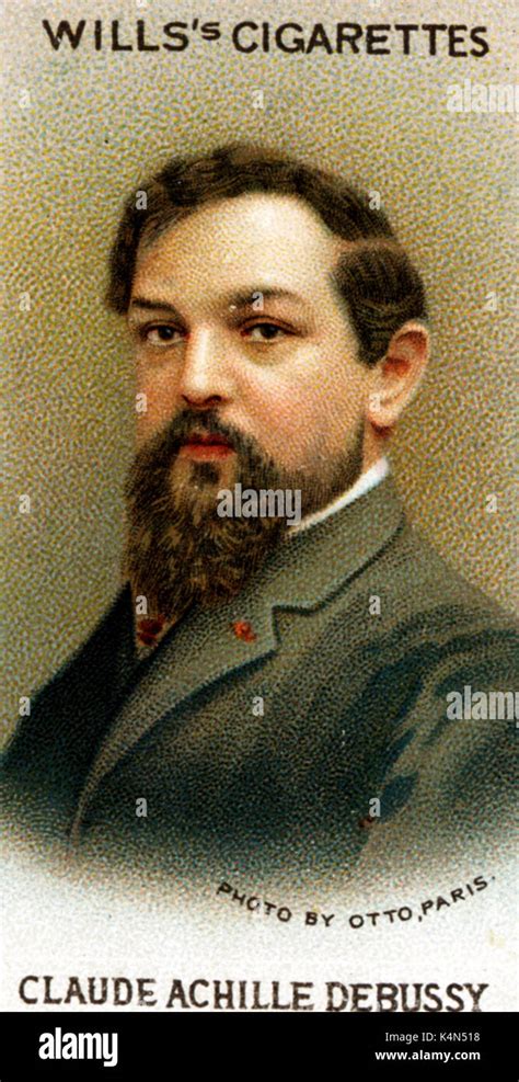 Claude Debussy Portrait On Wills S Cigarette Card French Composer