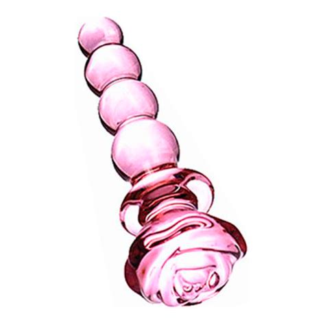 Plug Anal Escalonado De Vidro Flower