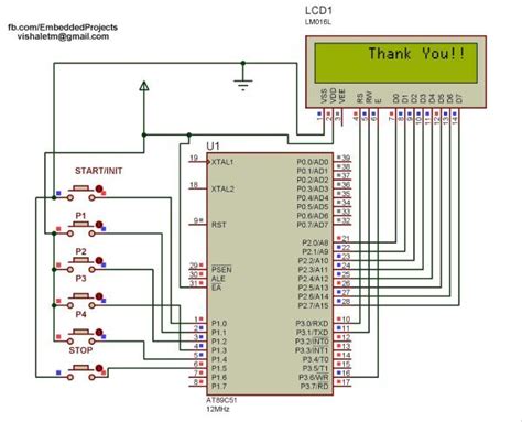 Digital Clocks With Microcontroller Circuit Diagram