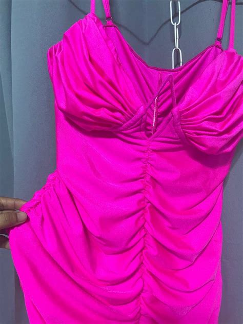 Hot Pink Corset Wired Sexy Dress Shein Women S Fashion Dresses Sets
