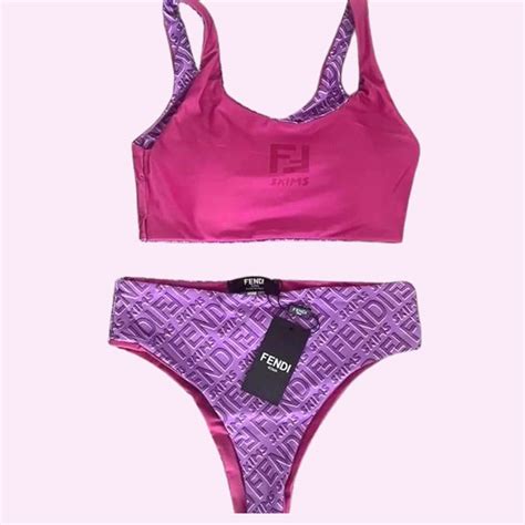 High Waisted Bikini Set Purple Beach Babe Bikini