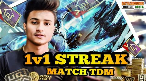 1v1 Tdm Live 1v1 Streak Match Bgmi Custom Room Live As Plus Gaming