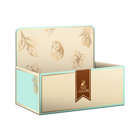 Caixa Display Flor de Cacau c Hot Stamping cmx cmx cm pç Tiffany Creme Albano