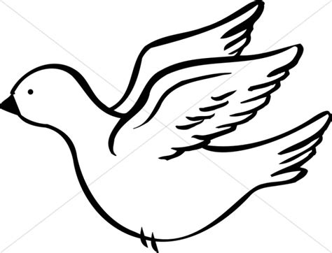 Dove Outline Clip Art