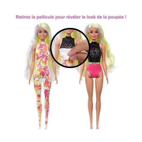 Barbie Coffret Color Reveal Poupée Mannequin blonde série Tie dye