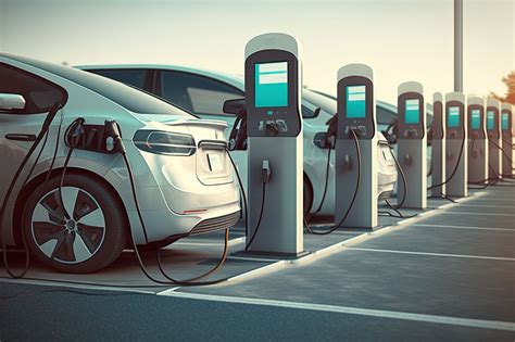 Charging Stations For Electric Cars Stock