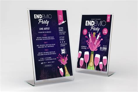 Endemic Party Flyer Templates PSD AI Vector BrandPacks