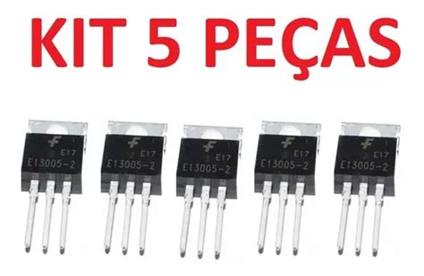 Transistor Mje13005 E13005-2 To-220 Npn 400v 4a - 5 Unidades | MercadoLivre