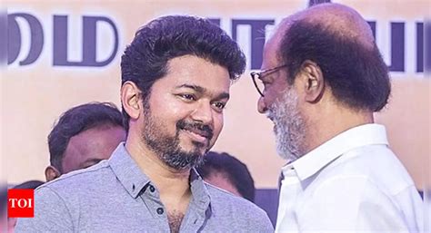 Superstar Rajinikanth Wishes Thalapathy Vijay A Happy Political Entry Times Of India