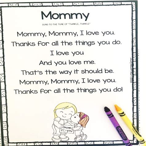 5 Adorable Mothers Day Poems for Kids | Little Learning Corner Mom Poems From Daughter, Mothers ...