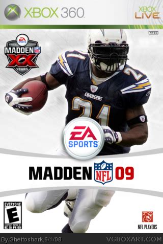 Madden NFL 09 Xbox 360 Box Art Cover by Ghettoshark