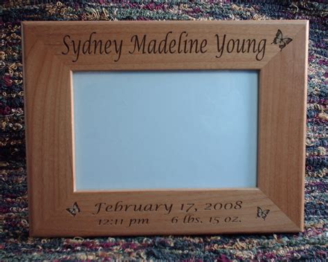 Engraving Samples Engraved Wooden Frames Wooden Baby Blocks
