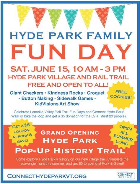 Hyde Park Family Fun Day & Pop-Up History Trail Grand Opening! - Connect Hyde Park VT