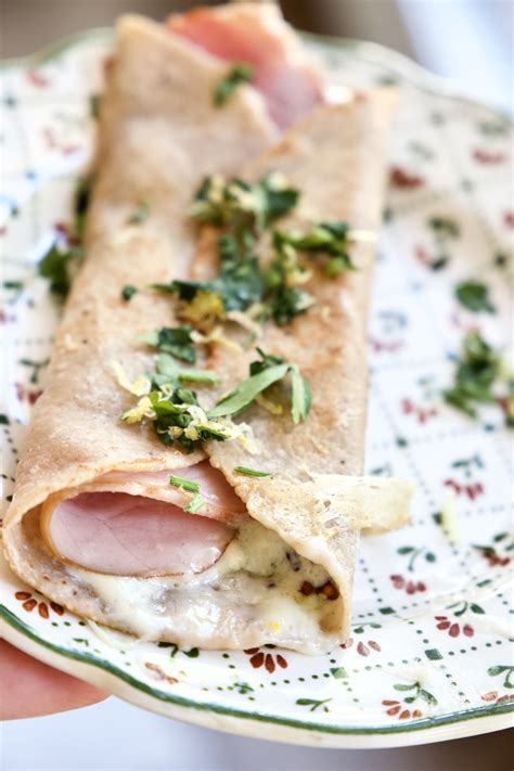 5 Minute Ham And Cheese Crepes Using Tortillas — Caroline Chambers