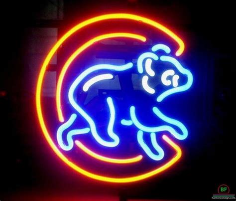Chicago Cubs Logo Neon Sign Teams Neon Light Diy Neon Signs Custom