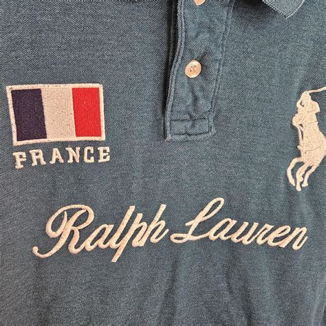 This Polo With Cursive Ralph Lauren Writing On The Depop