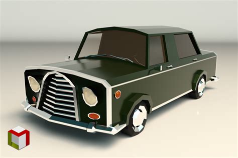 Low Poly Sedan Car 01 3d Land Unity Asset Store
