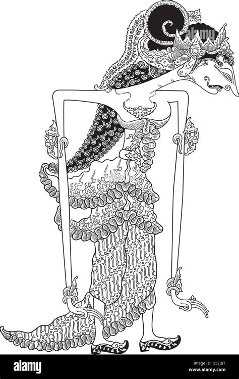 Detail Gambar Wayang Hitam Putih Koleksi Nomer 3