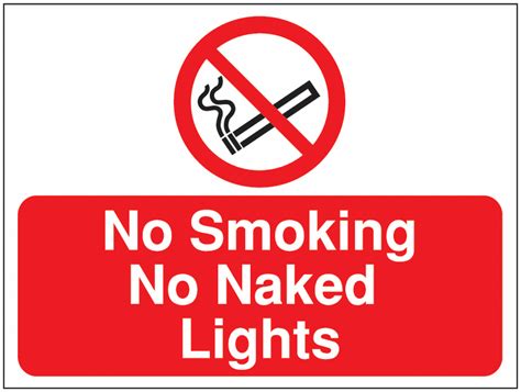Construction Signs No Smoking No Naked Lights Seton