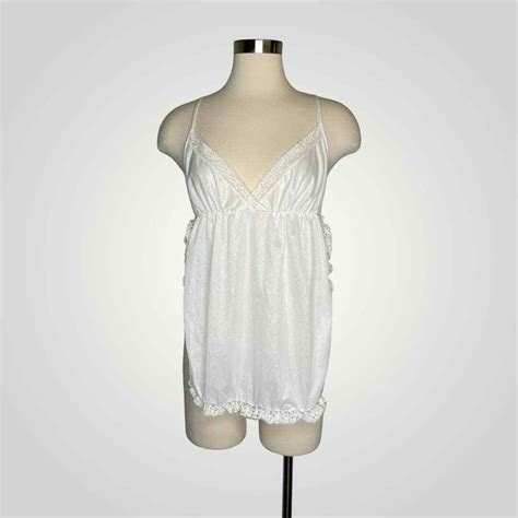 Vintage Lingerie Set Piece Chiffon S Ivory Made Gem