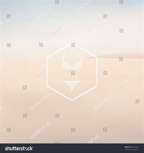 Bikini Sexy Fashion Symbol Hexagon Badge Stock Vector Royalty Free 400533241 Shutterstock