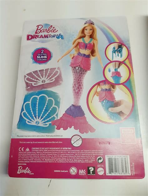 Barbie Dreamtopia Mermaid Doll With Packets Of Slime Mattel For