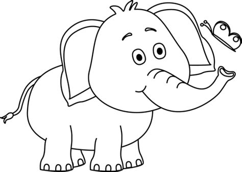 Free Black And White Elephant Art, Download Free Black And White ...