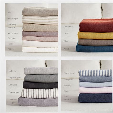 Linen Samples Linen Fabric Samples 21 Colors Available Etsy