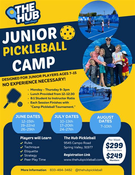 Summer Camp The HUB Pickleball