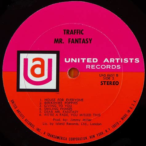 TRAFFIC Mr Fantasy Label 2 R Don Sanford Photography Flickr