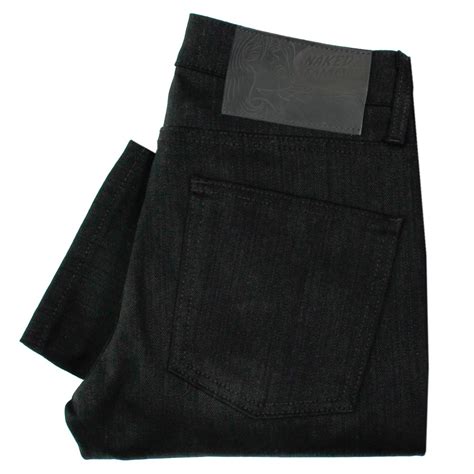 Naked And Famous Stockist Skinny Guy Black Jeans