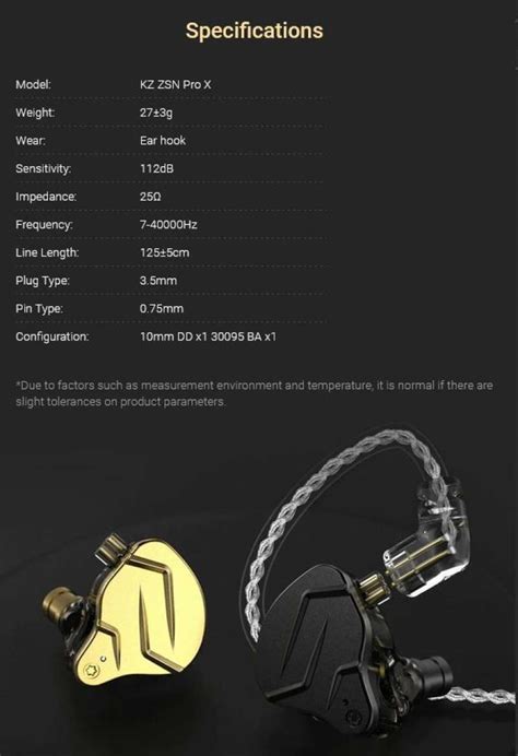 Promo Kz Zsn Pro X Knowledge Zenith Hybrid Earphone With Mic - Emas ...