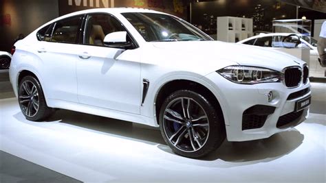 Brussels Belgium January 2015 Blue Bmw X6 M Luxury Crossover Suv