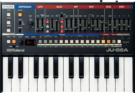 Roland JU-06A – компактный синтезатор объединяющий инструменты серии ...