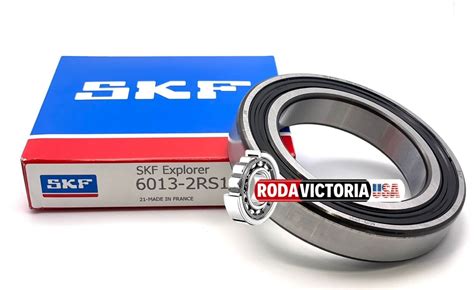 SKF 6013 2RS1 C3 Deep Groove Ball Bearing, Rubber Sealed 65x100x18 mm ...