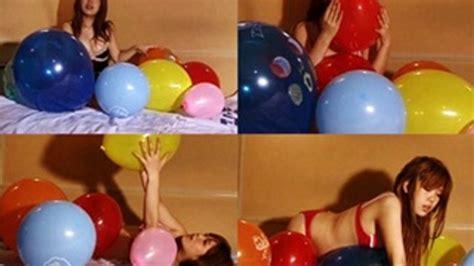 Japanese Looners And Bikini Clad Gal Blow Up Balloons YUD036 Part 3 High Resolution