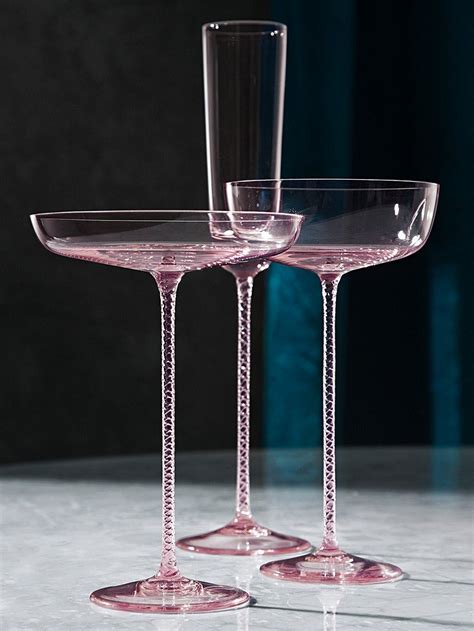 LSA International Theatre Champagne Flute Pink Set Van 2 ANDERKADO