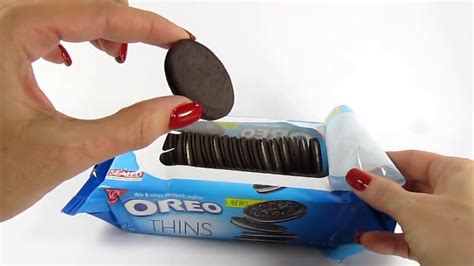 Oreo Thins Unwrapping Yum Cookies Youtube