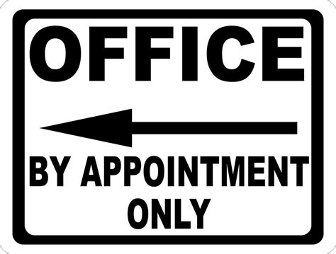 office  appointment   arrow sign arrow signs appointments signs