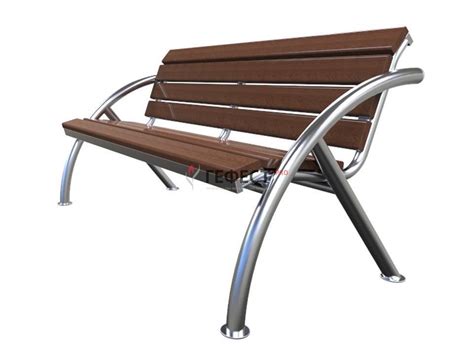 Скамейки для парка и сада - Скамейка для дачи на металлокаркасе с ...