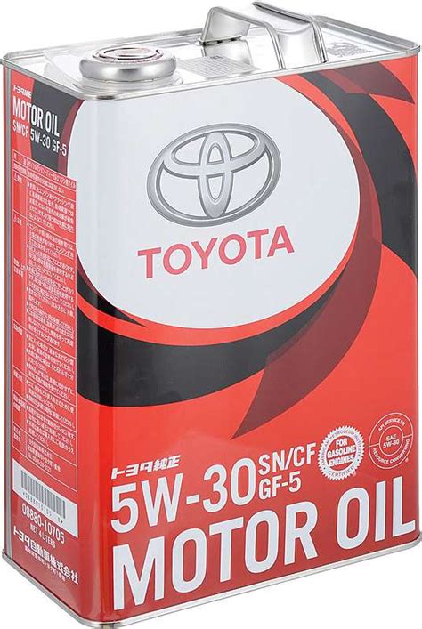 Toyota Motor Oil SN 5W30 Масло мотор. (4л) купить в Москве. Выгодная ...