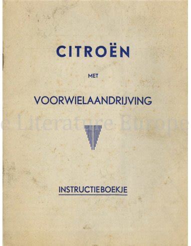 Citro N Traction Avant Instructieboekje Nederlands