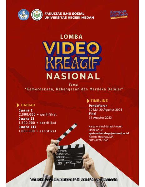 Lomba Video Kreatif Dan Lomba Poster Nasional Fakultas Pertanian