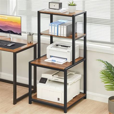 Greenforest 4 Tier Printer Stand With Storage Shelf 492 Inch Large